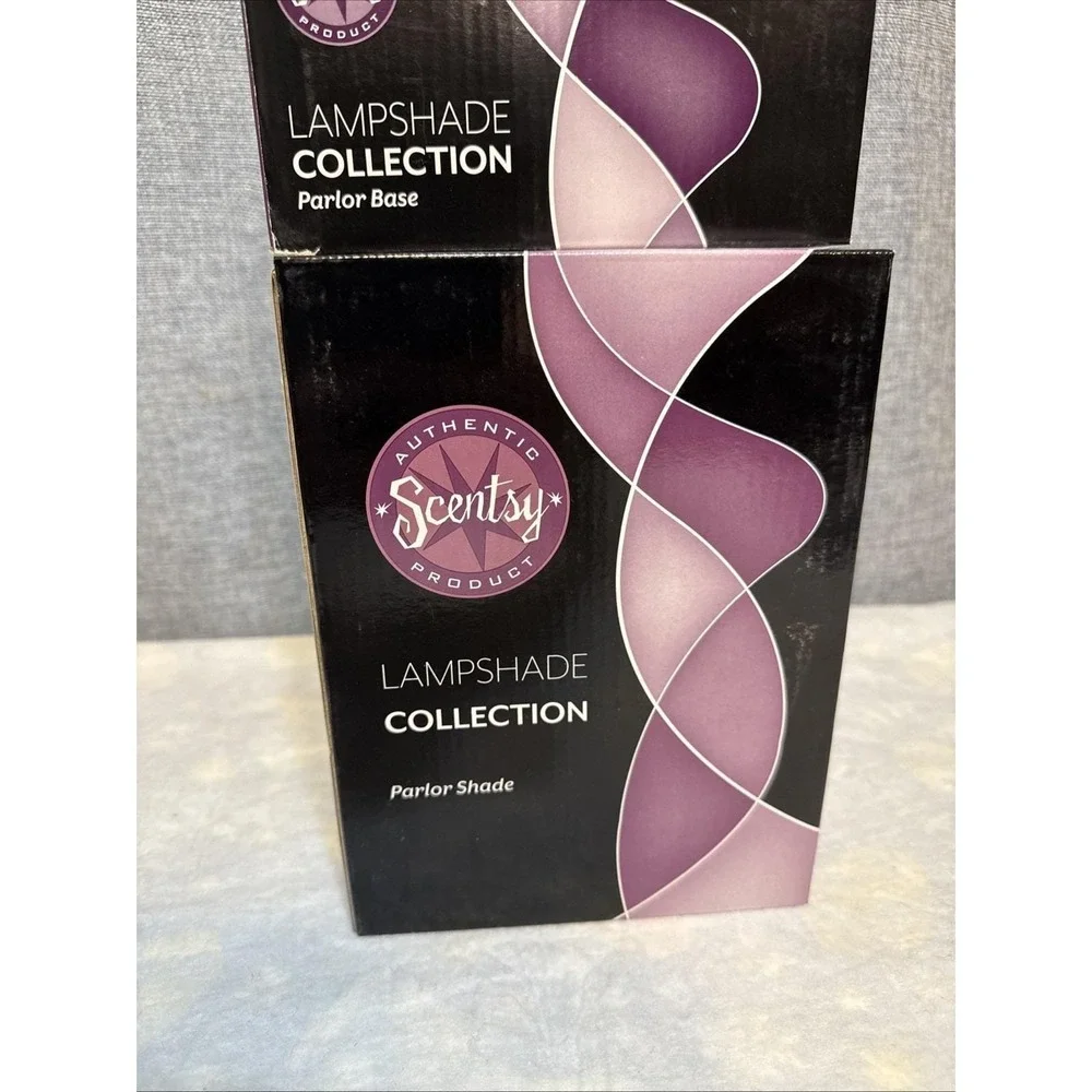 NEW‎ Scentsy Parlor Shade & Base Lampshade Collection Warmer Edison Bulb RETIRED